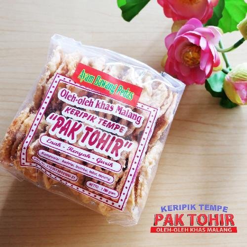 Keripik Tempe Original Bulat menu Kripik Tempe Pak Tohir, Bango