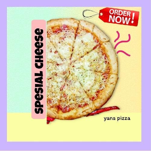 Large Spesial Cheese menu Yans Pizza, UNS