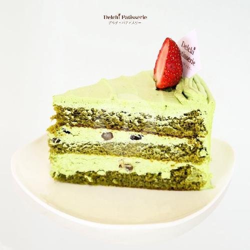 Slice Matcha Shortcake menu Delchi Patisserie
