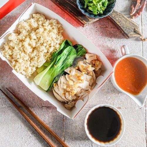 1 Nasi Hainam Lengkap + 1 Nasi Hainam Ayam Manis + 1 Nasi Hainam Ayam Panggang menu Nasi Hainam, Jelambar