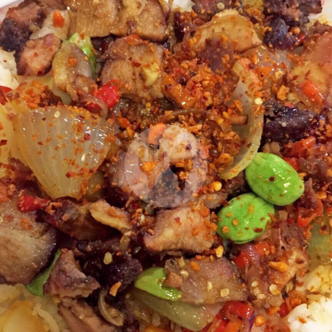 Nasi Samcan Ca Pete Sambal Matah menu Sate Wibisana Sudirman Street Food