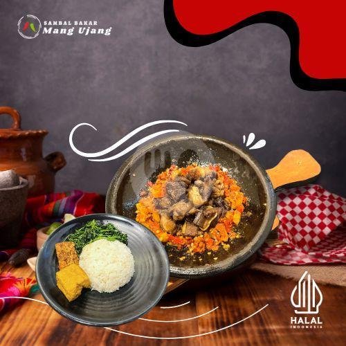 Paket Wagyu + Nasi Komplit menu Sambal Bakar Mang Ujang, Dipatiukur