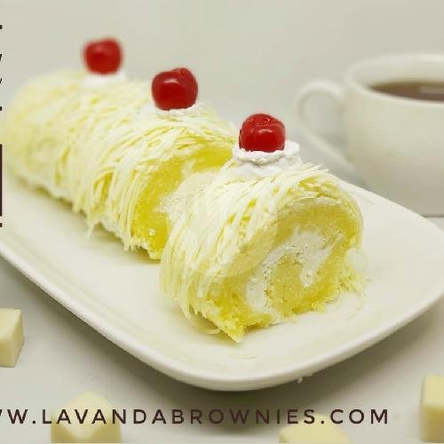 Brownies Gulung Nougat menu Lavanda Brownies, Karawang