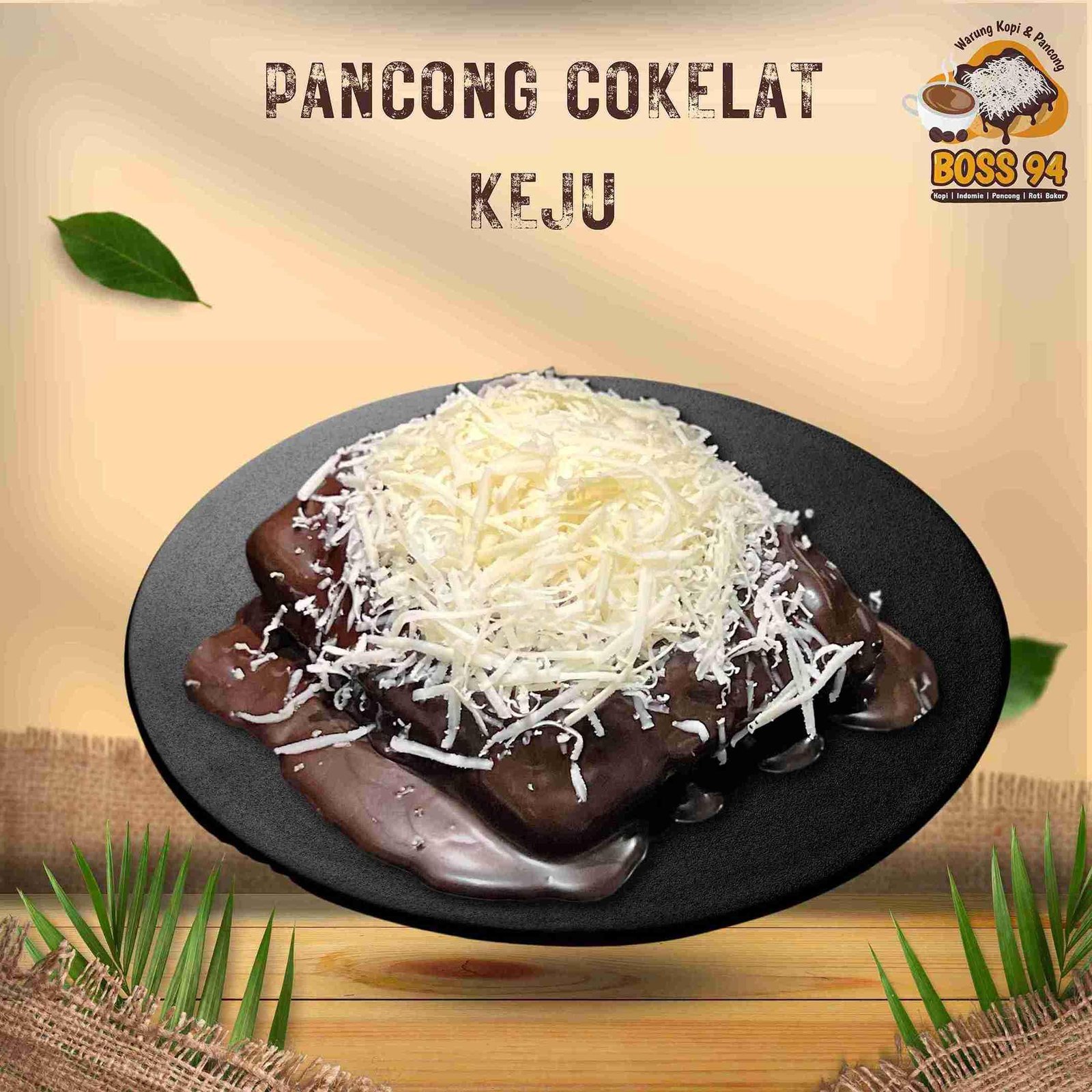 Pancong Keju Parut menu Warung Kopi & Pancong Boss 94, Jagakarsa