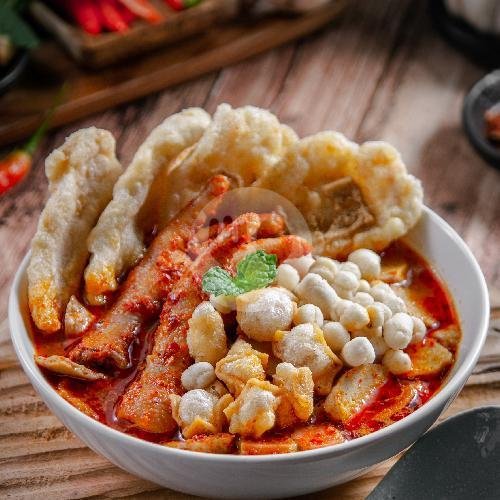 Seblak Garut menu Seblak Pasta Monjali, Blunyah Gede