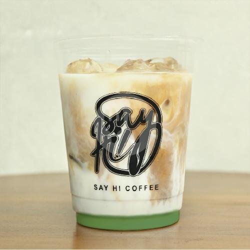 Flower Rose Latte menu SayHi Kopi, Mantang