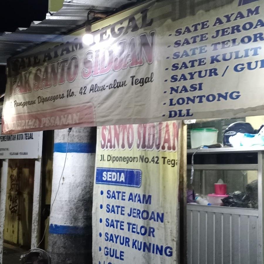 Warung Sate Ayam Santo Sidjan, Diponegoro