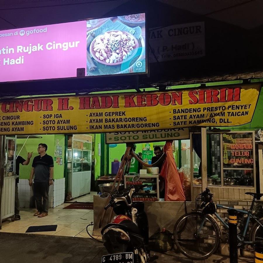 Kantin Rujak Cingur Pak Hadi, Menteng