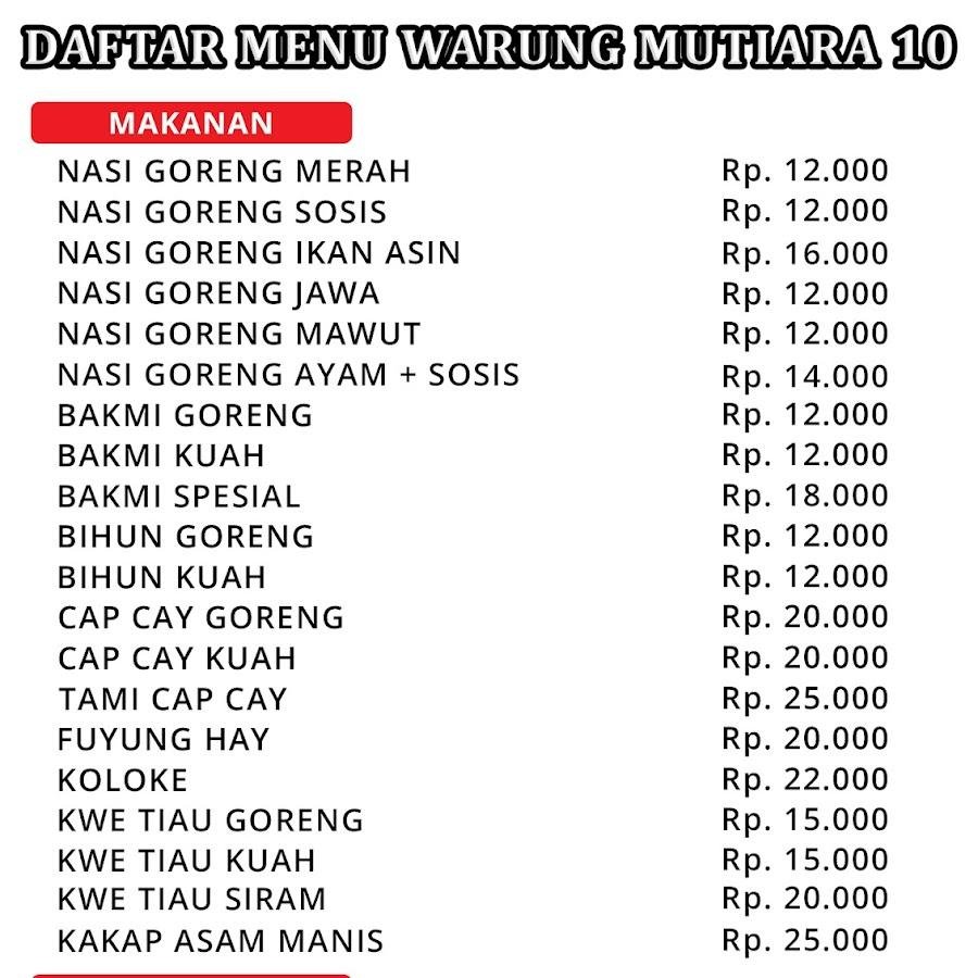 Warung Mutiara 10, Wiyung