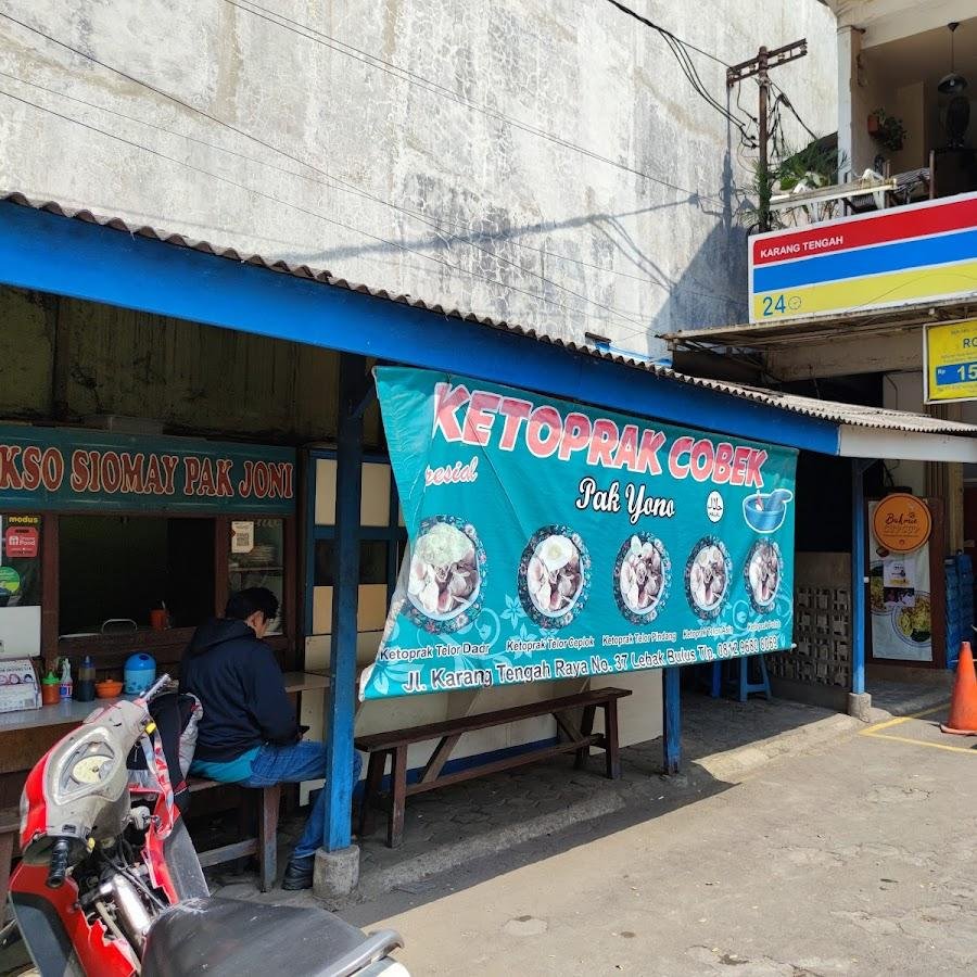 Ketoprak Cobek Pak Yono (Asli), Karang Tengah
