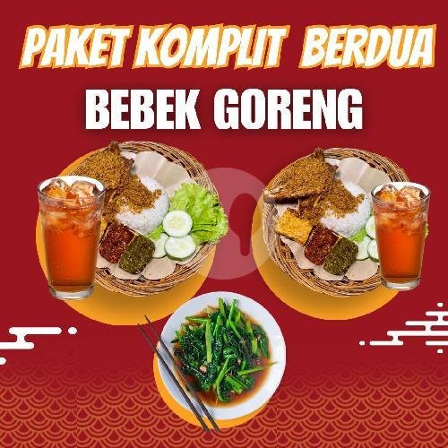 Paket Komplit Ayam Goreng Berdua + Tumis Kangkung menu Bebek Goreng Wangi Rempah, Cempaka Putih