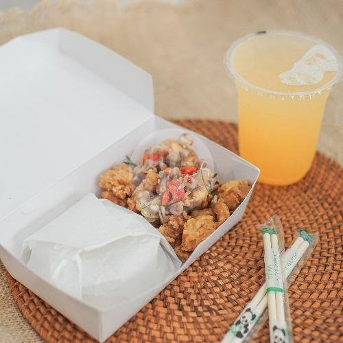 Karage Cabe Garam + Teh (PPT 5) menu CiX Kitchen, Trunojoyo
