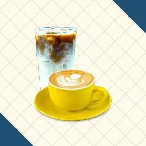 Hazelnut Latte menu Twizzly Coffee n Bake, Kelapa Gading