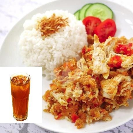 Serundeng 2 menu Ayam Geprek Mamoka