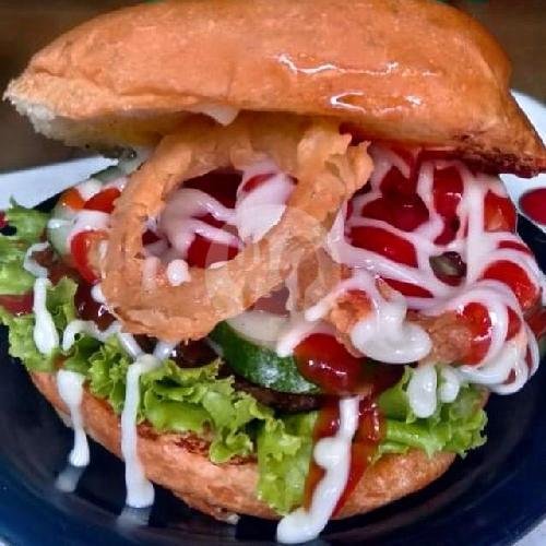 Burger Tower menu Burger Lada, Tirta Indah Raya