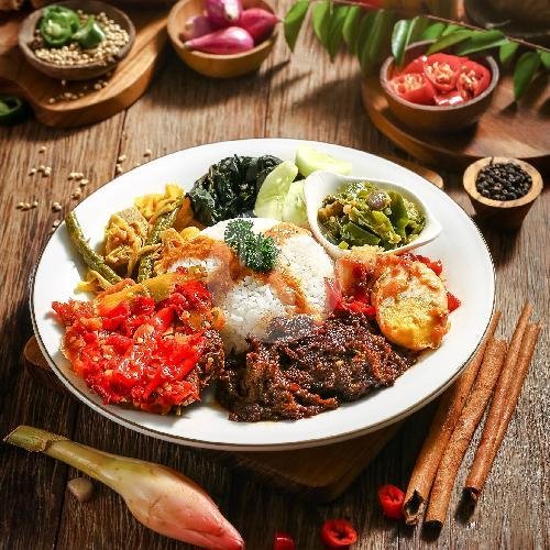 Nasi Padang Dendeng menu Nasi Padang Begadang 24 Jam, Kalibata