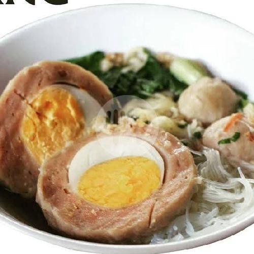 Bakso Telur Mie Kuning menu Bakso Bang Adi, Gang Mess