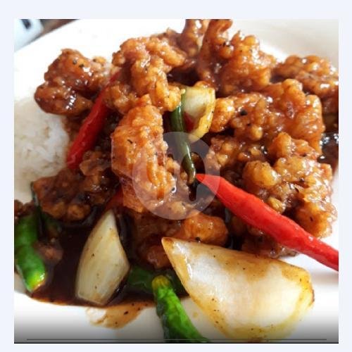 Ayam Crispy Telor Asin menu Waroeng Yanto, Jakal