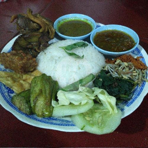 Bebek Goreng Urap-urap (tanpa Nasi) menu Warung Bebek Ferry, Banyu Urip