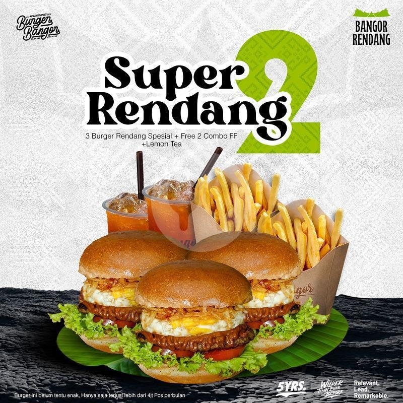 Buy 1 Get 1 Burger Bangor menu Burger Bangor X, Bintaro