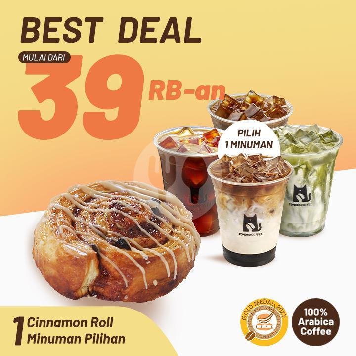 Food BEST DEAL 3 menu TOMORO COFFEE, Martadinata Tasikmalaya