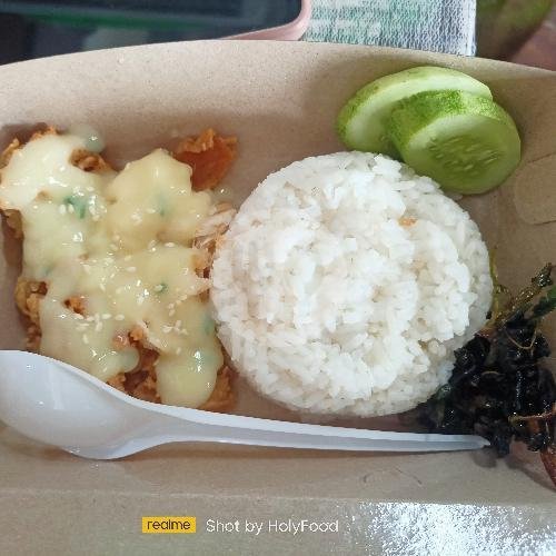 Mie Jagoan Level 1-5 menu Ayam Bakar, Geprek & Ayam Goreng Kedai Azzahra, Cut Nyak Dien