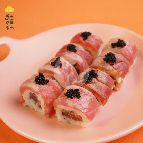 Rainbow Sushi Roll menu Guresu, Kemang Timur