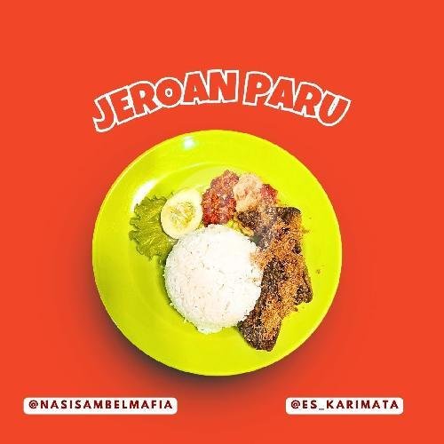 Jeroan Sapi Spesial Campur menu Nasi Sambel Mafia dan Es Karimata, Jl Letjend Suprapto