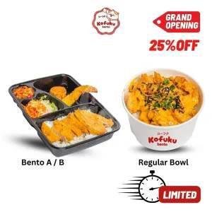 Regular Chicken Mentai Don menu Kofuku Bento, Jatimulyo