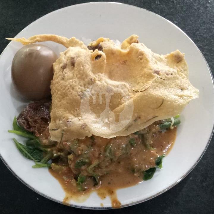 Nasi Campur Pecel Daging menu Nasi Campur Pojok Tambak Bayan, Darmo Permai