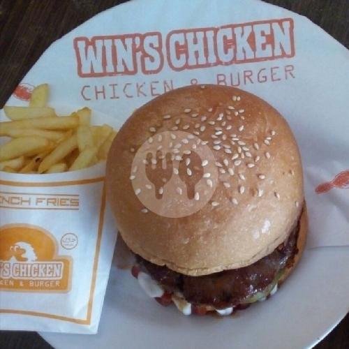 Wins Hot 1 ( Nasi + Paha Bawah/Sayap With Hot Chili Sauce) menu Win s Chicken (Chicken n Burger), Monginsidi