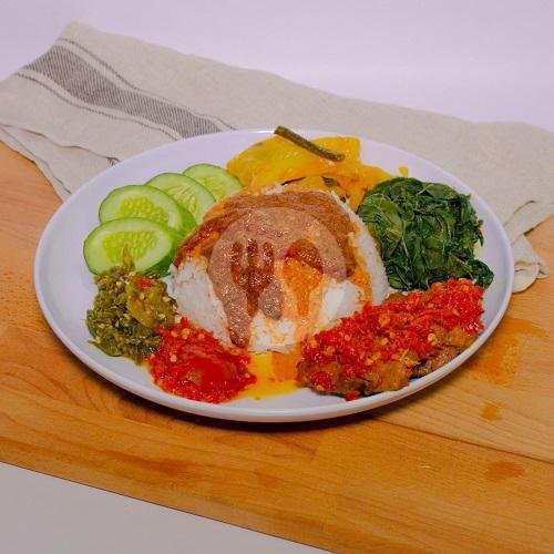 Nasi Dendeng Balado menu RM Agam Sakato, Pangarang