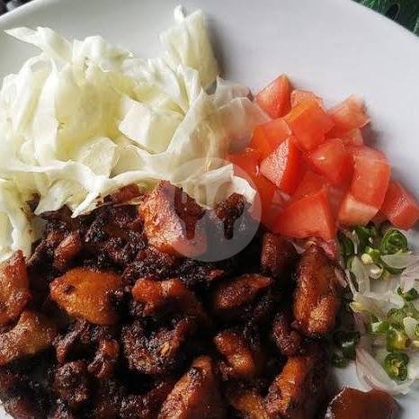 Sate Goreng Sapi menu Sate Solo Colomben Pak Komar, Cibogo