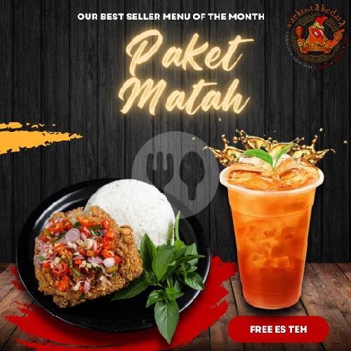 Paket Ayam Geprek Sambel Matah Paha Atas menu Warkost 21, Laweyan