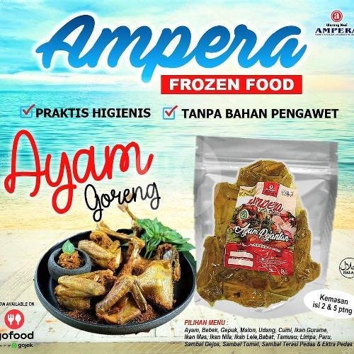 Ayam Goreng Isi 5 menu Warung Nasi Ampera, Cibabat