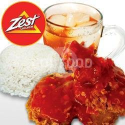 Super 3 menu Zest Chicken, Tenggumung Wetan