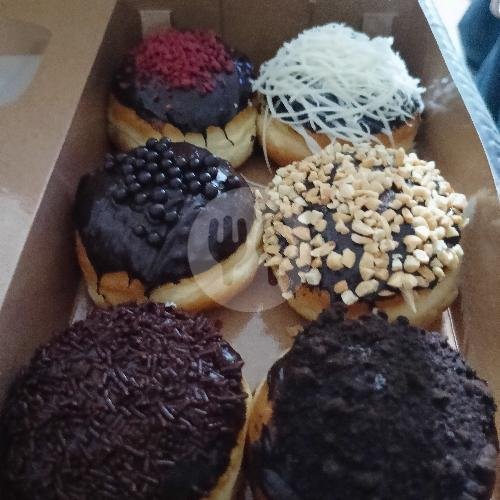Donat  Lumer Full Coklat Isi 6 menu Donat Maryam, Blunyah Rejo
