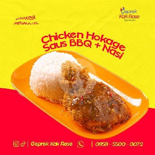 Nasi Gokil menu Geprek Kak Rose, Sigura-Gura