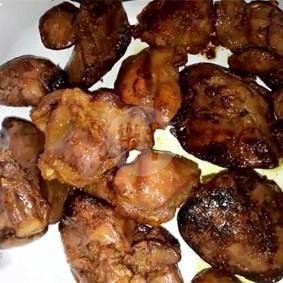 Jeroan bebek menu Warung Bebek Mbak Roh, Tumapel