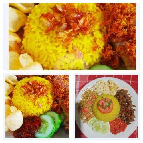 Paket 2Nasduk Telor Dadar Iris  Free Mendoan 1 Porsi menu Nasi Kuning Kedai Berkah dan Ayam Geprek, Cibeunying Kidul