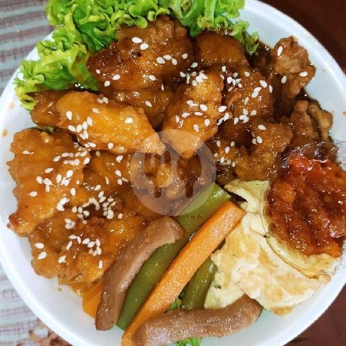 Ricebowl Ayam Blackpepper Sedang menu Rasarina Ricebowl