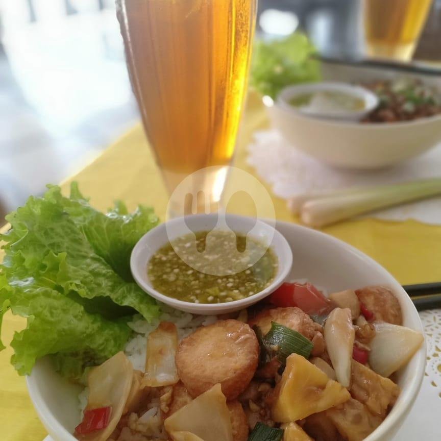 Nasi Sapi Pedas + Es Tea Manis menu Warung Phuket Thailand, Cokroaminoto