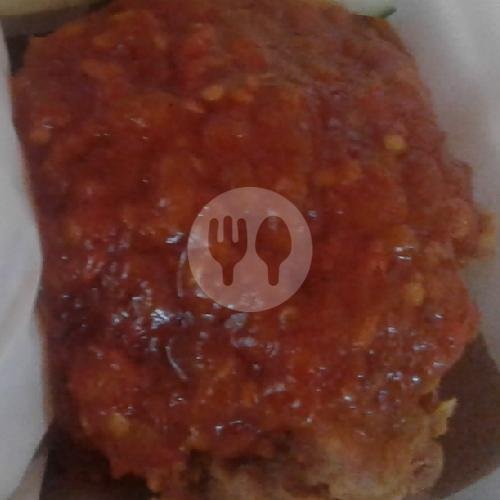 Ayam Pedas Manis menu Ayam Geprek Wiwi, Melon manding