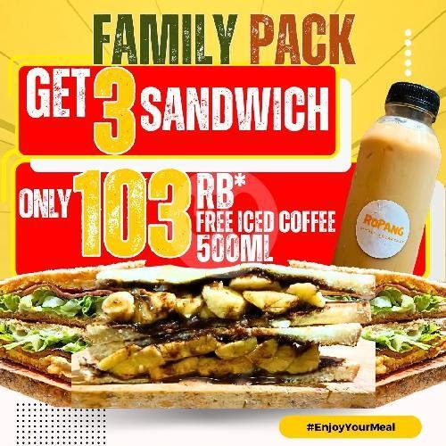 Es Kopi Susu Tubruk 500ml menu Roti Panggang , Ropang Hegarmanah