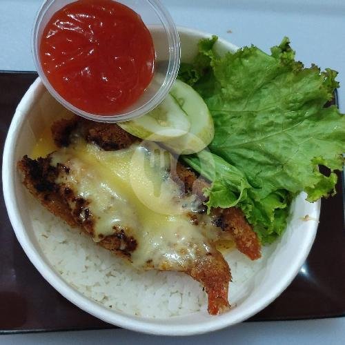 Ricebowl Dori Katsu menu WARKOP TNS, Kramat Jati
