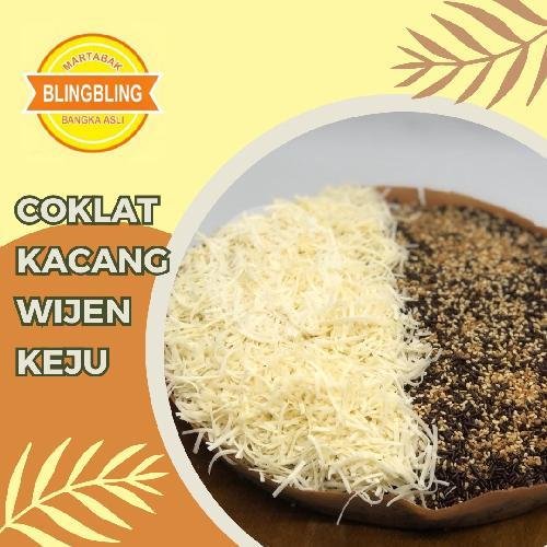 Coklat Kacang Wijen (1/2) Keju (1/2) menu Martabak Bling Bling, Bangka Asli