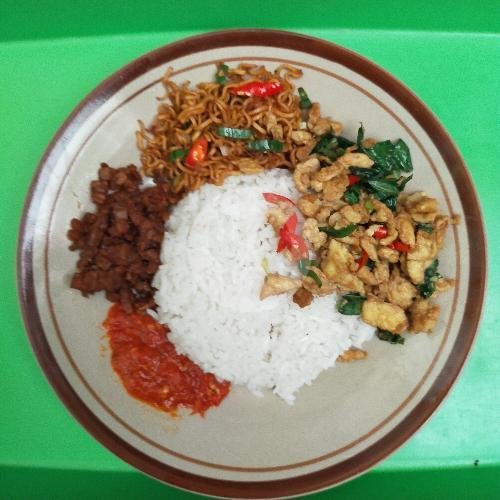 Nasi Orak Arik Sosis menu Warkop ADD, Buahbatu