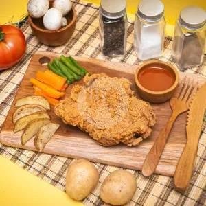Steak Ayam Crispy Mushroom menu Steak Ayam RAKYAT, Pademangan