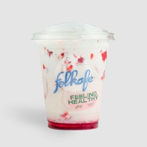 Strawberry Sundae Yogurt menu Folkafe, Ngaliyan
