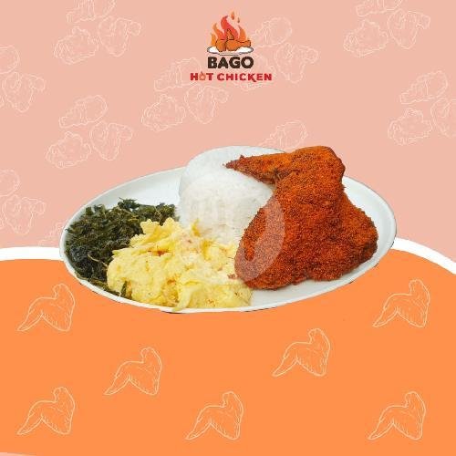 Bago HC Paha Bawah menu Bago Hot Chicken UNS, Jalan Kartika No 17, Jebres